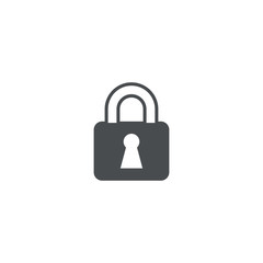 Canvas Print - lock icon. sign design