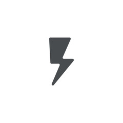 Poster - lightning icon. sign design