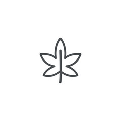 Sticker - leaf icon. sign design