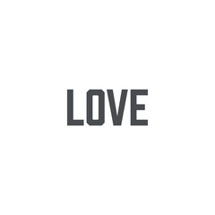 Poster - love icon. sign design