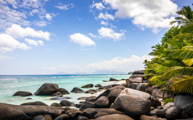 Sticker - Paradise beach in the Seychelles