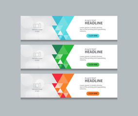 abstract web banner design template backgrounds