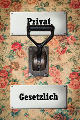 Canvas Print - Schild 304 - Privat