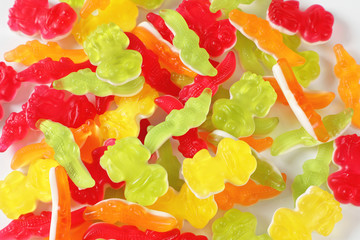 Canvas Print - colorful gummy candies