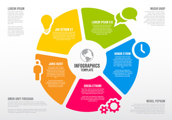 Poster - Vector Infographic schema template