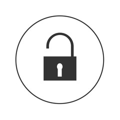 lock vector web icon for app and website