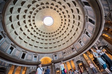 Wall Mural - Inside the Pantheon, Rome, Italy. Majestic Pantheon. 10 of July 2017.