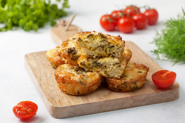 Canvas Print - broccoli cheese bites