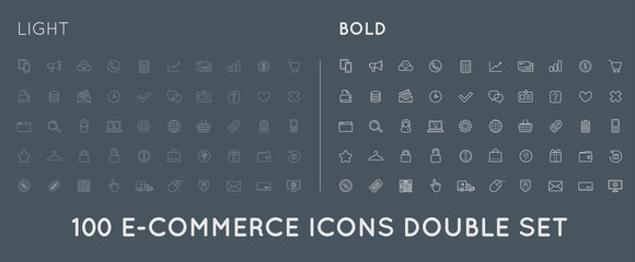 Set of Raster E-Commerce Icons Shopping and Online can be used as Logo or Icon in premium quality