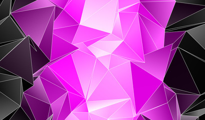 Polygonal background. Abstract triangulated texture