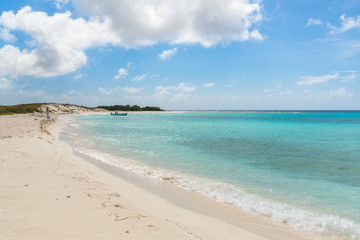 Wall Mural - Beautiful View of Cayo el Agua in Los Roques Archipelago in Venezuela