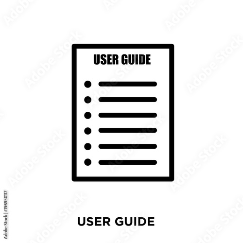 pics User Guide Icon Free user guide icon on white background in