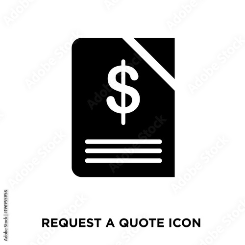 Request A Quote Icon Stock Vector Adobe Stock
