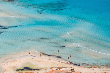 Wall Mural - Fantastic view of Balos Lagoon and Gramvousa island on Crete, Greece.