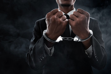 Wall Mural - Businessman in handcuffs