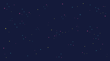 Wall Mural - star universe background illustration. flat design for kid.