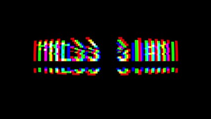 retro videogame PRESS START text computer old tv glitch interference noise screen animation seamless loop New quality universal vintage motion dynamic animated background colorful joyful video