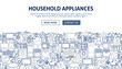 Household Appliances Banner Design