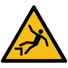 Warning drop fall