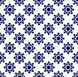 Fototapeta Kuchnia - floral thai pattern blue and white