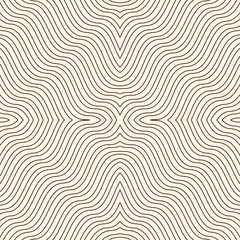 Wall Mural - Outline op art background. Psychedelic optical illusion effect wallpaper. Seamless pattern with geometric ornament.