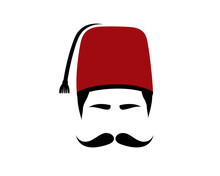 Turkish, Fez, Moustache And Turkish Hat