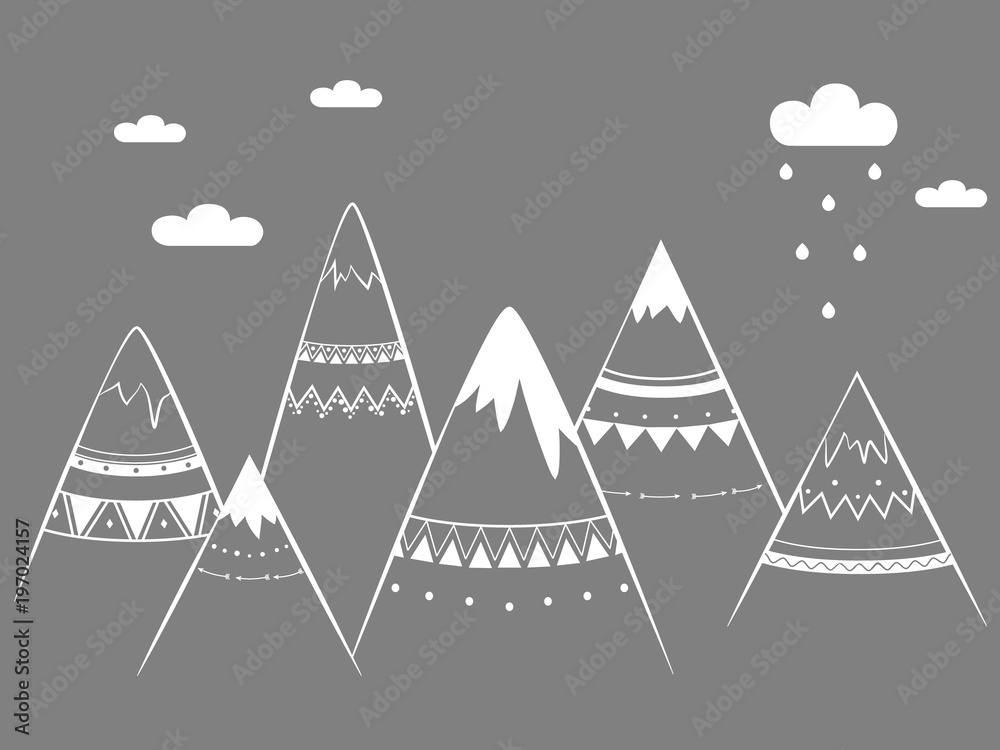gorscy-dzieciaki-reka-rysujaca-wektorowa-ilustracja