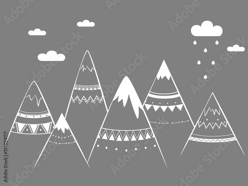 gorscy-dzieciaki-reka-rysujaca-wektorowa-ilustracja