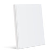 Realistic white Blank book cover
