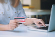 © ijeab - Customer shopping online pay by credit card.