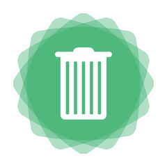 Poster - App Icon mint - Mülleimer