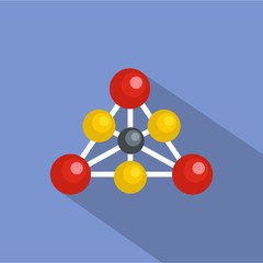 Poster - Diamond lattice icon. Flat illustration of diamond lattice vector icon for web