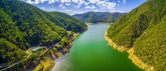 Poster - Aerial panorama of Lake Burrinjuck in Australia