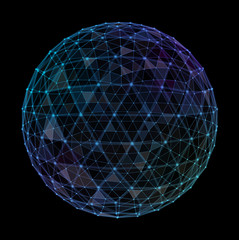 Aufkleber - globe point, line, composition, representing the global, network connection international meaning