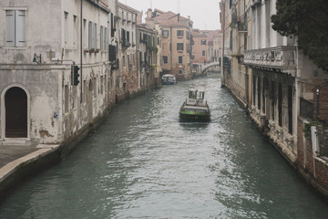 Wall Mural - Venice channel with boat