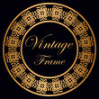 © Paykvector - Vintage round frame