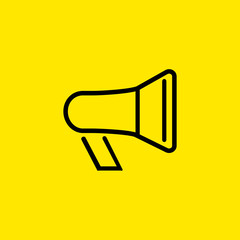 Sticker - Megaphone line icon