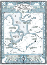 Map Of Het IJsselmeer In The Netherlands