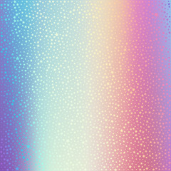 Canvas Print - Holographic foil. Hologram vector background with dotted texture