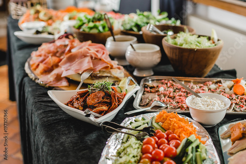 Fotografie, Obraz catering restaurant wedding buffet for events