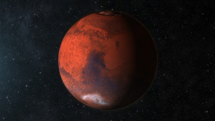 Wall Mural - mars in space.