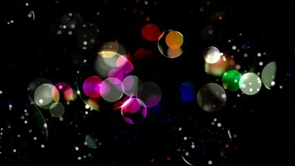 Wall Mural - Colorful Circles Video Background Loop . Glassy circular shapes perform a colorful dance. motion background that is just perfectly suited for DVDs, events, clubs and lounges.. HD background