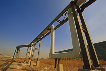 Industrial pipeline equipment of the factory