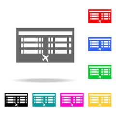 Poster - airport view from above icon. Elements of Airport multi colored icons. Premium quality graphic design icon. Simple icon for websites, web design, mobile app, info graphics