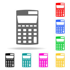 Poster - calculator icon. Elements of School and study multi colored icons. Premium quality graphic design icon. Simple icon for websites, web design, mobile app, info graphics