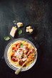 © nerudol - Plate with pasta with sauce and cheese