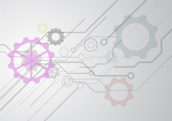 Aufkleber - technology background design