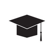 graduation hat icon- vector illustration