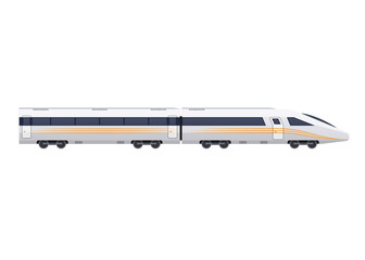 Wall Mural - Modern fast train on railway. Railway type of transport, locomotive.