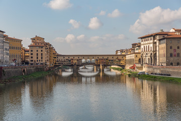 Ponte Vecchio over Arno river in Florence, Italy